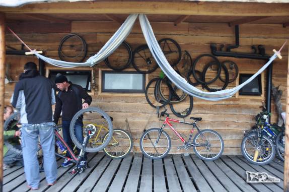 Nosso albergue em Villa O'Higgins, também muito frequentado por ciclistas que viajam pela Carretera Austral, no sul do Chile